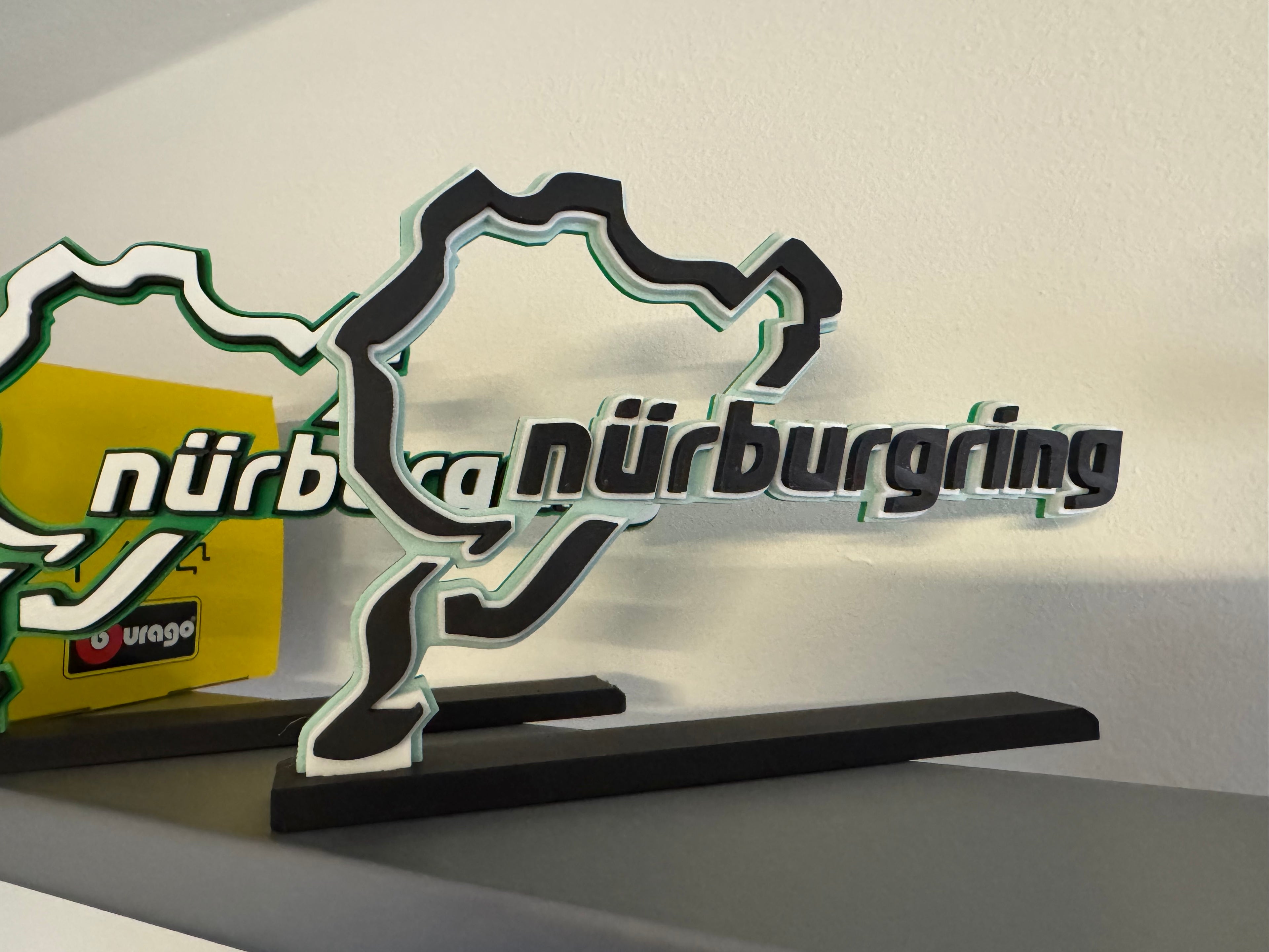 Nürburgring asztaldísz 3d nyomtatva