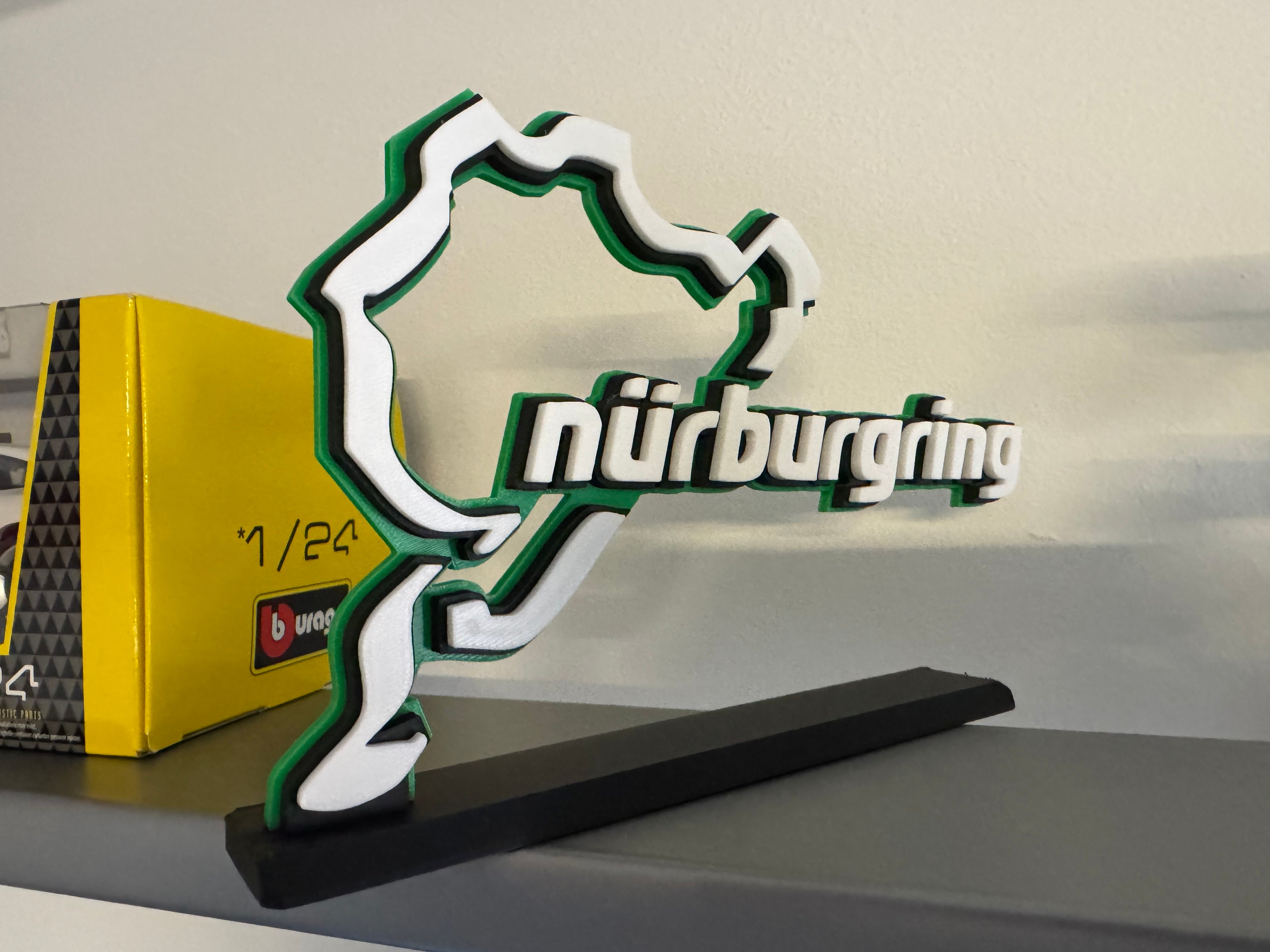 Nürburgring asztaldísz 3d nyomtatva