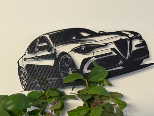 Alfa Romeo Giulia Falidísz - Carbon Mintás PETG